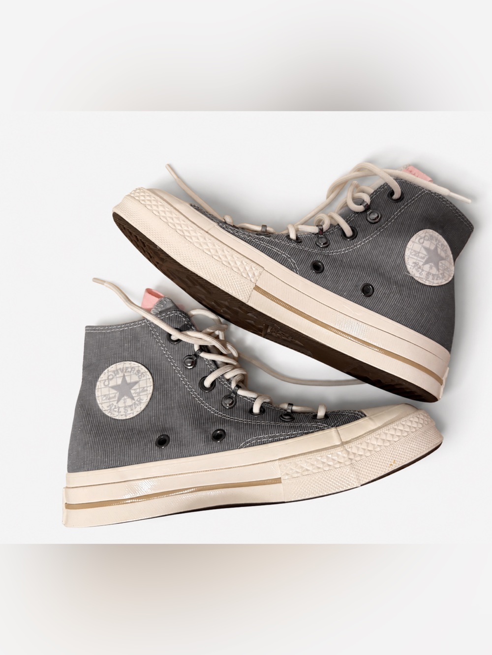 Converse Chuck 70 High Origin Story Grey Donut Glaze Pink | Women’s 6